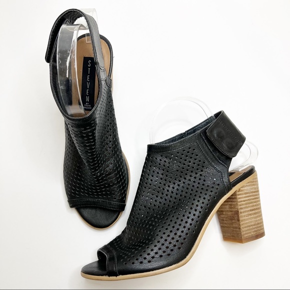 Steven by Steve Madden Leather Suzy Heels - Picture 1 of 11